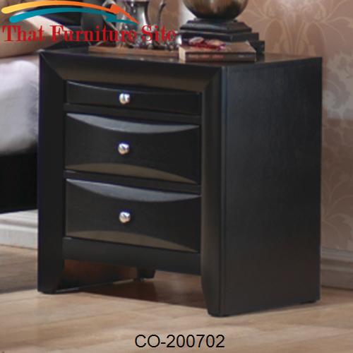 Briana 2 Drawer Nightstand with Tray by Coaster Furniture  | Austin