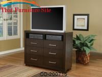 Jessica 6 Drawer TV Chest with Shelves by Coaster Furniture 