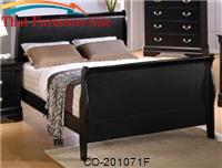 Traditional Black Full Bed by Coaster Furniture 
