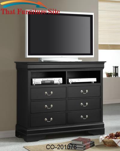 Louis Philippe Media 6 Drawer Chest by Coaster Furniture  | Austin
