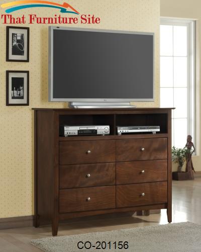 Tamara Media Chest with 6 Drawers and 2 Compartments by Coaster Furnit