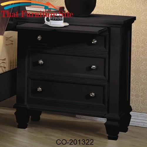 Sandy Beach Night Stand with 3 Drawers by Coaster Furniture  | Austin