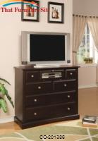 Harbor Transitional Media Chest with Component Storage by Coaster Furniture 