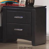 Dylan Faux Leather 2 Drawer Nightstand by Coaster Furniture 