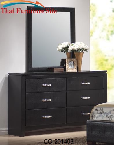 Dylan Faux Leather 6 Drawer Dresser by Coaster Furniture  | Austin