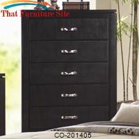 Dylan Faux Leather 5 Drawer Chest by Coaster Furniture 