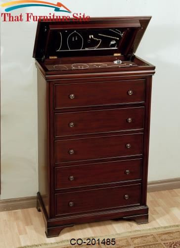 Versailles 5 Drawer Chest with Lift Top by Coaster Furniture  | Austin