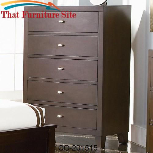 Lorretta Contemporary Chest with 5 Drawers by Coaster Furniture  | Aus