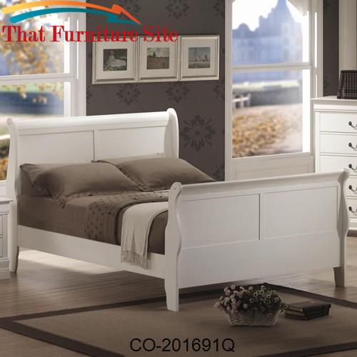 Saint Laurent Queen Sleigh Bed by Coaster Furniture  | Austin