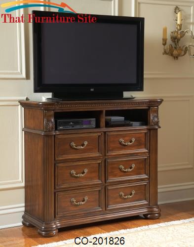 DuBarry Media Chest with Six Drawers &amp; Two Open Component Compartments