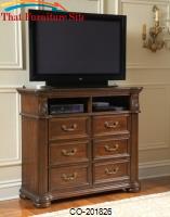 DuBarry Media Chest with Six Drawers &amp; Two Open Component Compartments by Coaster Furniture 