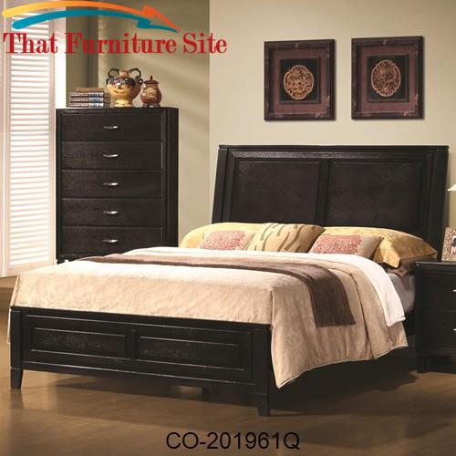 Nacey Queen Contemporary Headboard and Footboard Bed by Coaster Furnit