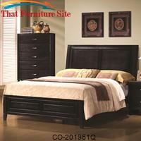 Nacey Queen Contemporary Headboard and Footboard Bed by Coaster Furniture 