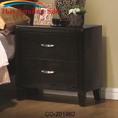 Nacey Two Drawer Nightstand with Metal Hardware by Coaster Furniture  