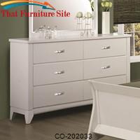 Eleanor Contemporary Dresser with 6 Drawers by Coaster Furniture 