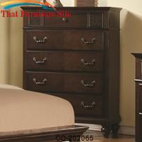 Sidney Drawer Chest with 5 Drawers and Dark Cherry Finish by Coaster Furniture 