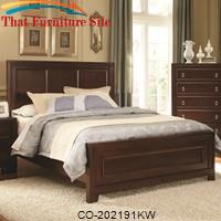 Nortin California King Panel Wood Bed by Coaster Furniture 