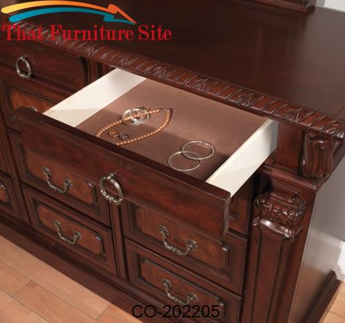 Grand Prado Tall Chest w/ 5 Drawers by Coaster Furniture  | Austin