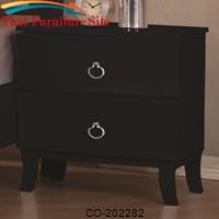 Holland Casual Two Drawer Night Stand by Coaster Furniture 