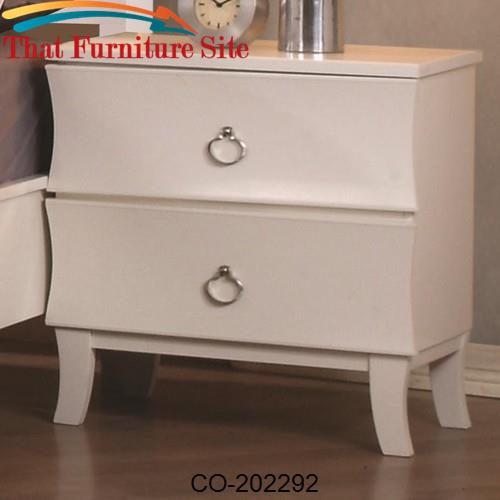 Holland Casual Two Drawer Night Stand by Coaster Furniture  | Austin