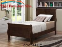 Louis Philippe 202 Twin Panel Sleigh Bed by Coaster Furniture 