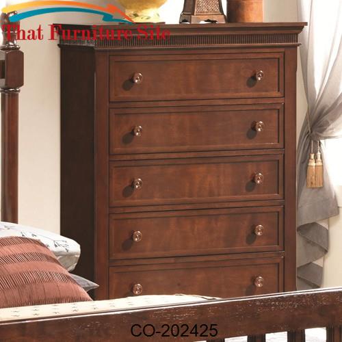 Montgomery Drawer Chest w/ Crowned Top by Coaster Furniture  | Austin