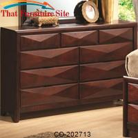 Bree Transitional Nine Drawer Dresser by Coaster Furniture 