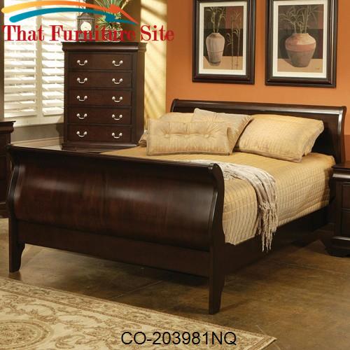 Coaster Louis Philippe Cappuccino Full Sleigh Bed