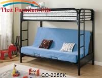 Fordham Twin Over Full Futon Metal Bunk Bed by Coaster Furniture 