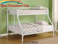 TWIN/FULL BUNK BED, WHITE by Coaster Furniture 