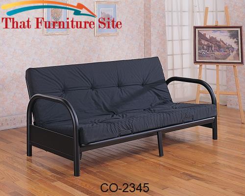Futons Contemporary Metal Futon Frame by Coaster Furniture  | Austin