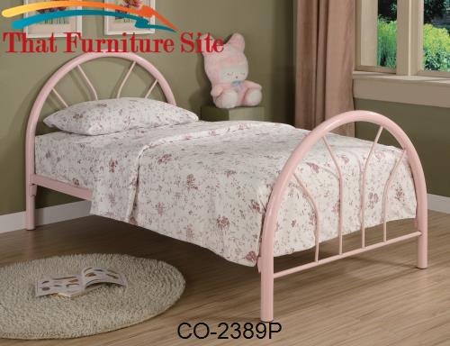 TWIN BED, PINK by Coaster Furniture  | Austin