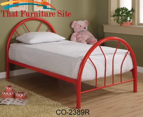 TWIN BED, RED by Coaster Furniture  | Austin