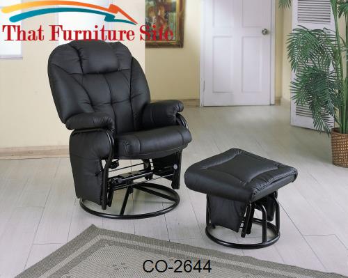 Recliners with Ottomans Leatherette Recliner with Matching Ottoman by 