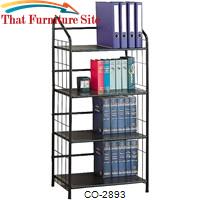 Bookcases Casual Metal Bookcase by Coaster Furniture 