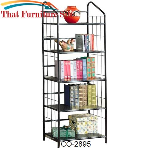 Bookcases Casual Metal Bookcase by Coaster Furniture  | Austin