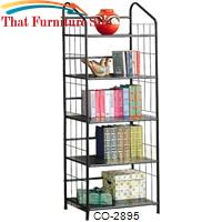 Bookcases Casual Metal Bookcase by Coaster Furniture 