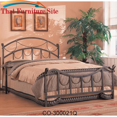 Whittier Queen Iron Bed with Rope Detail by Coaster Furniture  | Austi