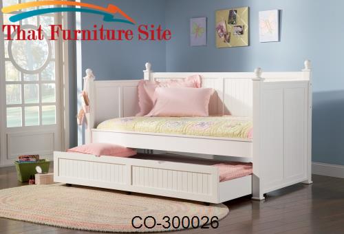 Daybeds by Coaster Classic Twin Daybed with Trundle by Coaster Furnitu