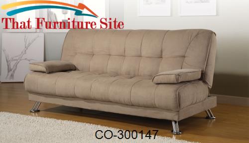 Sofa Beds Fabric Convertible Sofa Bed with Removable Armrests by Coast