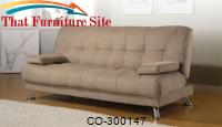 Sofa Beds Fabric Convertible Sofa Bed with Removable Armrests by Coaster Furniture 