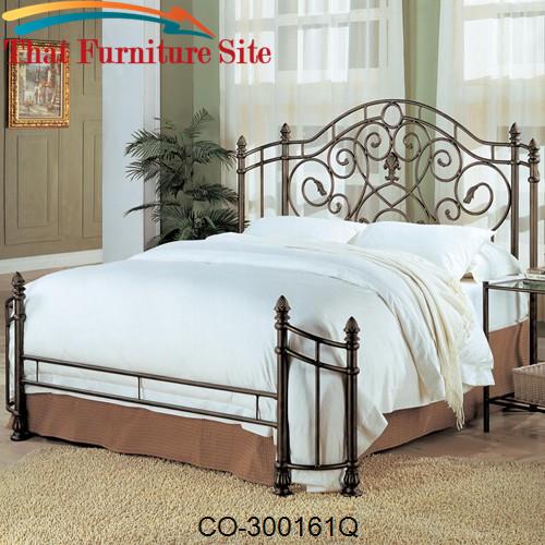 Beckley Queen Iron Bed by Coaster Furniture  | Austin