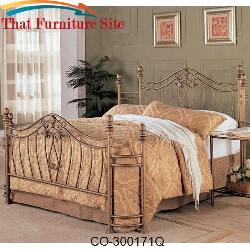 Singleton Queen Iron Bed by Coaster Furniture  | Austin