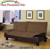 Futon  Sofa Bed is Stylish Brown and Comfortable by Coaster Furniture 