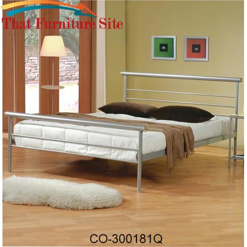 Stoney Creek Queen Headboard &amp; Footboard Iron Bed by Coaster Furniture