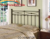 Iron Beds and Headboards Full/Queen Metal Headboard by Coaster Furniture 