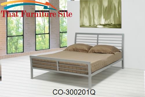 Stoney Creek Queen Headboard &amp; Footboard Iron Bed by Coaster Furniture