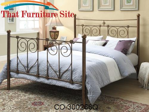 Iron Beds and Headboards Queen Iron Bed by Coaster Furniture  | Austin