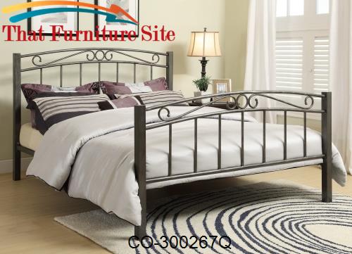 Iron Beds and Headboards Queen Iron Bed by Coaster Furniture  | Austin