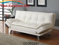 Sofa Beds Contemporary Styled Futon Sleeper Sofa with Casual Seam Stitching by Coaster Furniture 